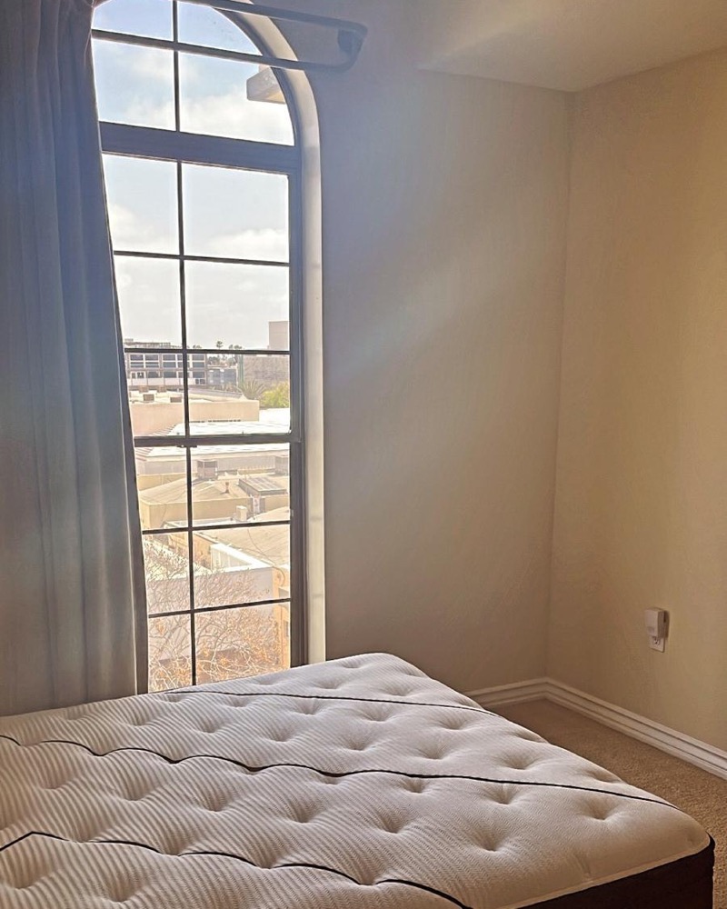 Mattress in an empty room